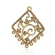Tibetan Style Alloy Chandelier Component Links PALLOY-G118-02AG-1