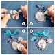 CHGCRAFT Oval & Flat Round With Word Zinc Alloy Big Pendants FIND-CA0004-75-4