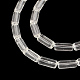 Chapelets de perles en verre transparent GLAA-R162-10x4-09