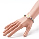 Naturholz runde Perlen Stretch Armbänder für Kinder BJEW-JB06638-3