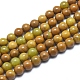 Brins de perles d'opale vert jaune naturel G-D0003-C17-1