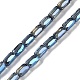 Chapelets de perles en verre électroplaqué&nbsp;GLAA-Q101-02A-FR01-1