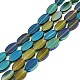 Painted Transparent Glass Beads Strands GLAA-E033-06C-07-1