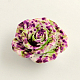 Spray Painted  Flower Resin Cabochons X-CRES-R147-05-1