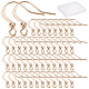 CREATCABIN 100Pcs Long-Lasting Plated Brass French Earring Hooks KK-CN0001-80-1