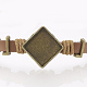 Genuine Cowhide Bracelet Making MAK-Q016-AB04-L-3