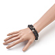 Natural Lava Rock Beads Stretch Bracelets Sets BJEW-JB03879-7