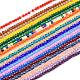 10 Strands 10 Color Glass Beads Strands GLAA-CJ0001-16-7