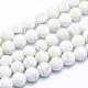 Frosted Natural Howlite Beads Strands TURQ-G148-10-8mm-1