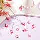 CHGCRAFT 40Pcs 2 Styles Flamingo Charms Lovely Heart Enamel Charms Mini Animal Resin Pendant with Loop for Valentine's Day Bracelets Necklace Earrings Keychain DIY Crafts RESI-CA0001-38-5