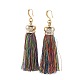 (vendita in fabbrica di feste di gioielli) orecchini pendenti con nappe in poliestere EJEW-JE02852-1