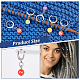 NBEADS 10 Pcs 0~9 Number Stitch Markers HJEW-PH01870-4