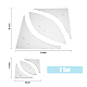 Modelli per trapuntatura in acrilico trasparente da 4/8 pollice DIY-WH0381-002-2
