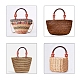 PandaHall 2 Pack 18in Handbag Handles Wooden Beads Rope Bag Strap Purse Handles Bag Handle DIY Replacement for Handmade Bag AJEW-WH0109-68C-8
