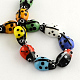 Ladybug Handmade Lampwork Beads Strands LAMP-R004-03-2