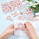 NBEADS 26 Pcs A-Z Letter Glass Rhinestone Patches DIY-NB0007-06-3