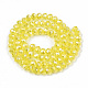 Electroplate Glass Beads Strands X-EGLA-A034-T4mm-B21-2