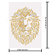 SUPERDANT Rhinestone Iron on Transfers Lion Applique Decal Bling Clear Rhinestone Template for Clothes Bags Pants DIY Transfer Iron On Decals for T Shirts DIY-WH0303-016-2