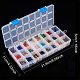 24 Colors Electroplate Glass Beads EGLA-PH0003-12-6
