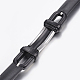 PU Leather Braided Cord Bracelets X-BJEW-E324-C07-4