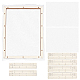Marco de fabricación de papel ensamblado de tilo DIY-WH0001-73D-1