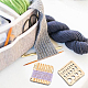 BENECREAT 4Pcs Wood Knitting Gauge Rulers DIY-BC0009-31-6
