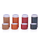 BENECREAT 16PCS 10ml Mixed Color Kraft Paperboard Tubes Round Kraft Paper Containers for Pencils Tea Caddy Coffee Cosmetic Crafts Gift Packaging CBOX-BC0001-29-3