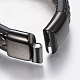 Bracelets en cuir tressé BJEW-H561-10-4