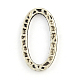 Tibetan Style Alloy Oval Linking Rings TIBE-R294-007-1