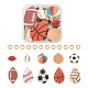 Diy deportes colgantes temáticos fabricación de joyas kits de búsqueda DIY-PJ0001-35-1