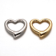 304 Stainless Steel Heart Linking Rings STAS-F079-02-1