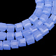 Chapelets de perle en verre imitation jade GLAA-R167-4x4-03C-1