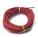 編組鋼線ロープコード  ファイヤーブリック  2x2mm  10 m /ロール TWIR-Z001-05-2