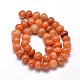 Rouge aventurine pépites de pierres précieuses naturelles perler brins G-J337-45-2