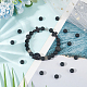 Gomakerer 3 Stränge natürliche schwarze Achat-Perlenstränge G-GO0001-04-4