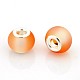 Two Tone Frosted Glass European Beads GPDL-J013-01-1
