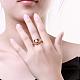Gorgeous Brass Cubic Zirconia Finger Rings for Women RJEW-BB04225-A-8G-5