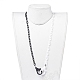 Personalized Two Tone ABS Plastic Cable Chain Necklaces X-NJEW-JN02825-01-4