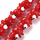 Brins de perles au chalumeau bosselés faits à la main transparents LAMP-T007-19-B07-1