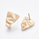 Accessoires de accessoires de puces d'oreilles en fer à surface lisse IFIN-T012-84-RS-1