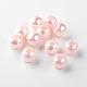 Perles européennes en plastique ABS d'imitation perle X-MACR-R530-12mm-A51-1