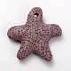 Synthetic Lava Rock Big Starfish/Sea Stars Pendants G-O025-05A-1