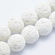 Brins de perles de pierre de lave synthétique G-F549-6mm-B14-1
