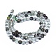 Quartz de lodolite vert naturel / brins de perles de quartz de jardin G-E530-07B-2