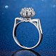 Simulated Diamond 925 Sterling Silver Finger Rings RJEW-BB71088-Q-5