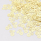 真鍮製カボション  ネイルアートの装飾の付属品  花  ゴールドカラー  5x6.5x0.1mm  約10000個/袋 MRMJ-S033-025-1