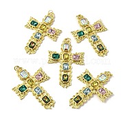 Латунные микро проложить кубического циркония подвески KK-U072-39G