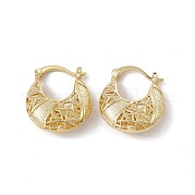Серьги-кольца из латуни для женщин EJEW-M213-40G