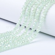 Стеклянные бусины с гальваническим покрытием  EGLA-A034-J3mm-B03