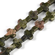Природные Unakite бисер нитей G-I369-A08-01